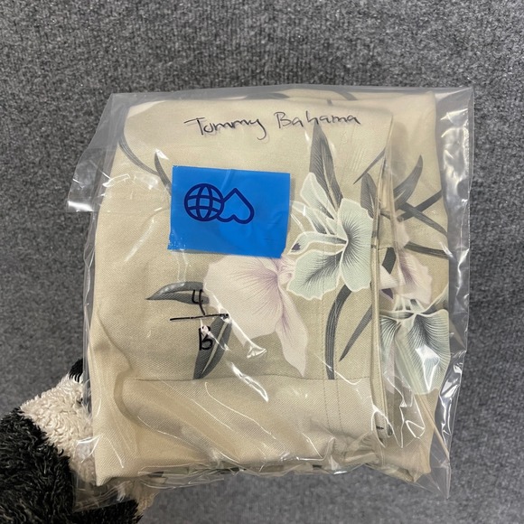 Vintage Tommy Bahama 100 % Silk Wrap Skirt‎ Floral Print Beige size 10 - Picture 6 of 6